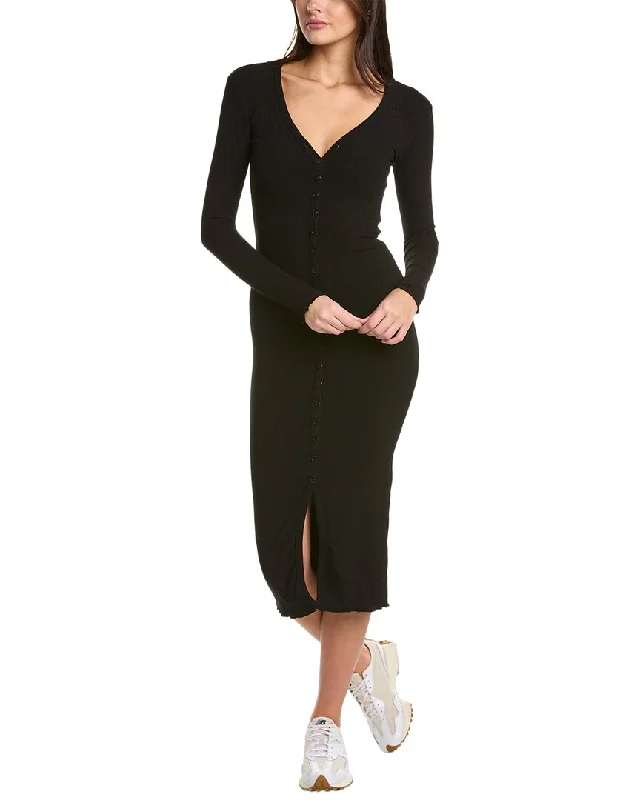 Don't Wait Moonsea Ribbed Midi Dress