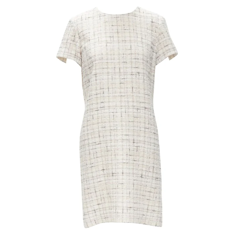 Deal of the Week Chanel check tweed short sleeve sheath dress