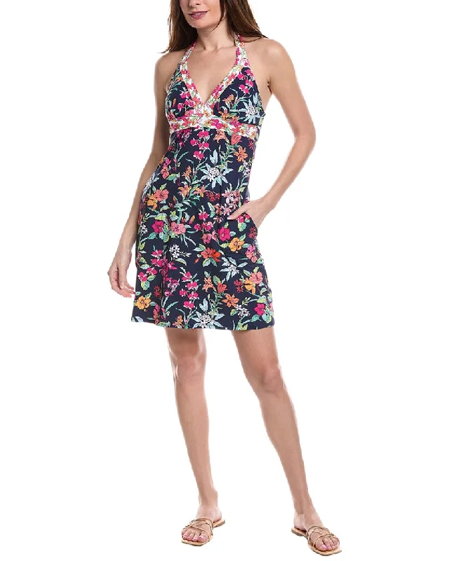 Overstock Sale Tommy Bahama Summer Floral Halter Cover-Up Dress
