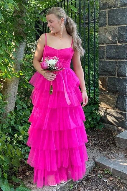 Factory Direct Sale Bateau Sleeveless A-Line Tiered Party Prom Dress