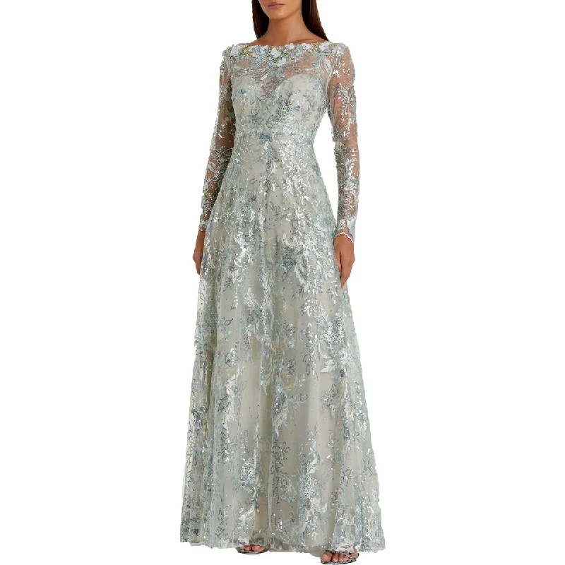 Discount Extravaganza Womens Embellished Formal Evening Dress