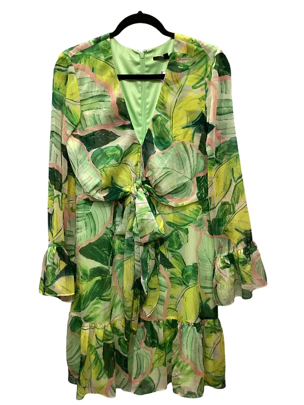 Deep Discounts Green Dress Casual Midi Alex Marie, Size 8
