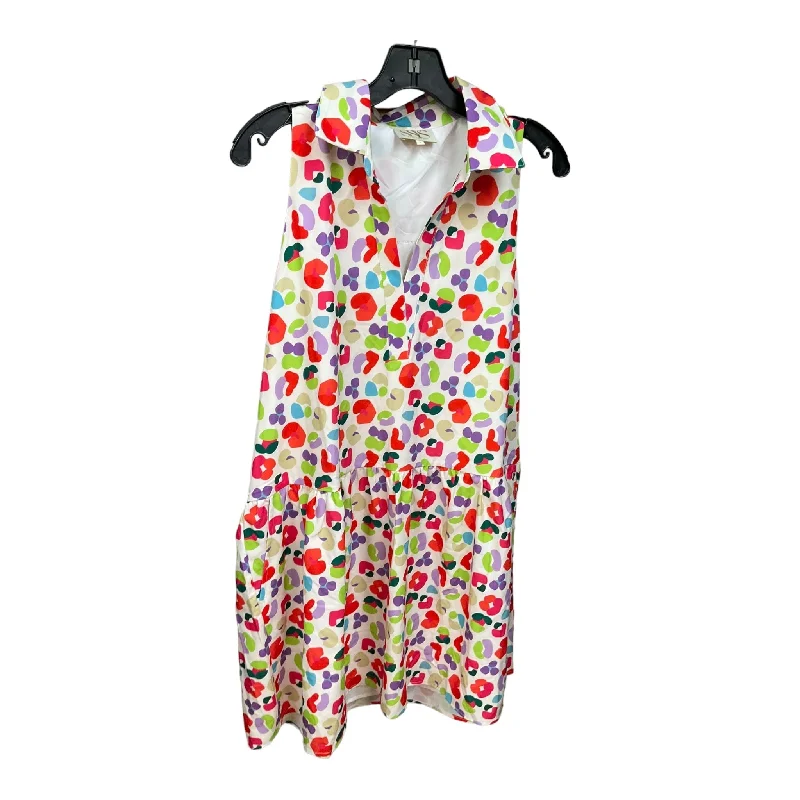 Savings Spectacular Multi-colored Dress Casual Midi Clothes Mentor, Size L