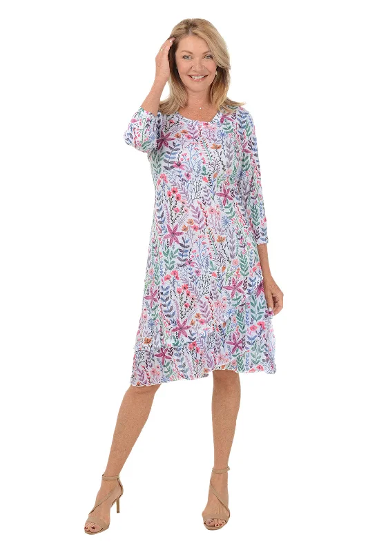 While Supplies Last Botanica Layered Hem Crinkle Dress
