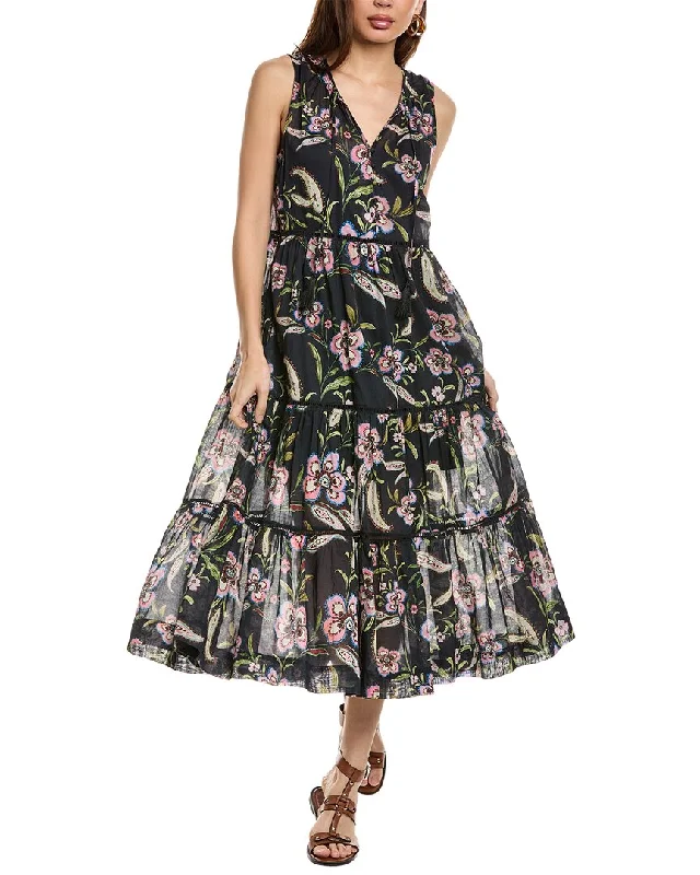 Must-Have Deals Johnny Was Libbi Tiered Midi Dress