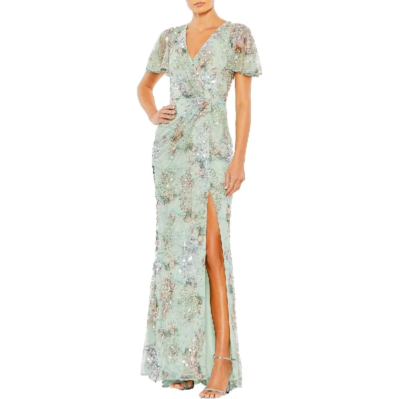 Final Markdown Womens Embellished Formal Evening Dress