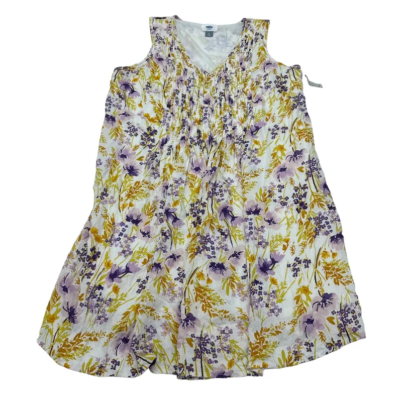 Special Price PURPLE & YELLOW OLD NAVY DRESS CASUAL SHORT, Size M
