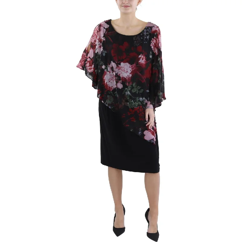Closeout Plus Womens Knee-Length Popover Mini Dress