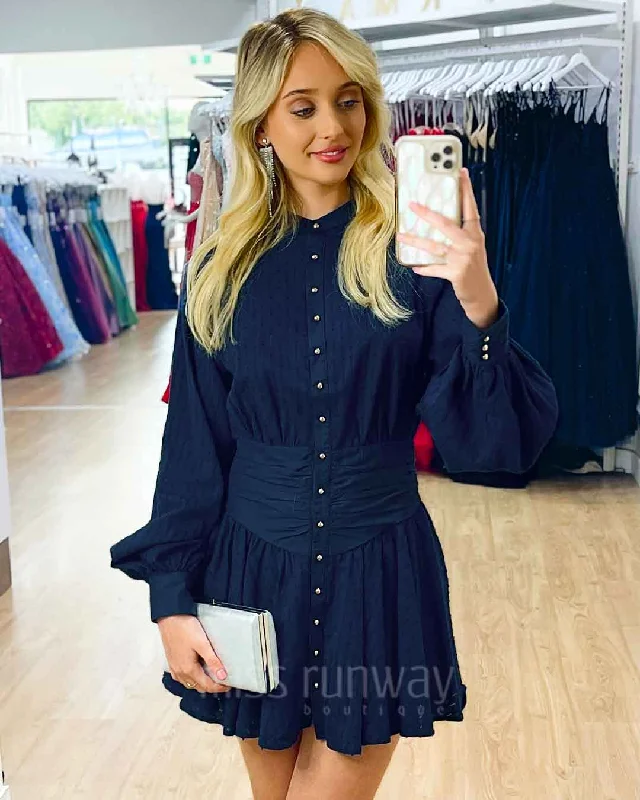 Price Slash Florence Mini Dress - Navy
