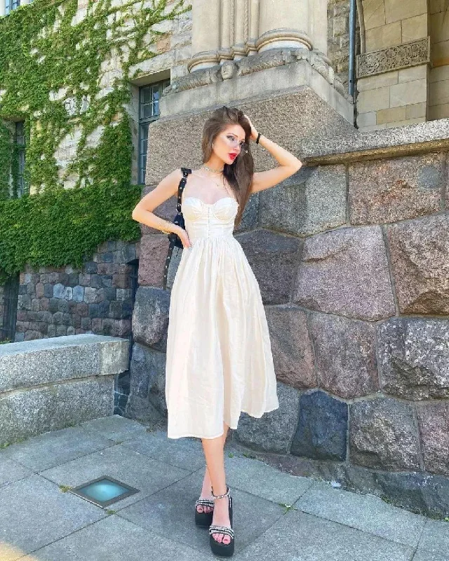 Members Only Flared Corset Dress