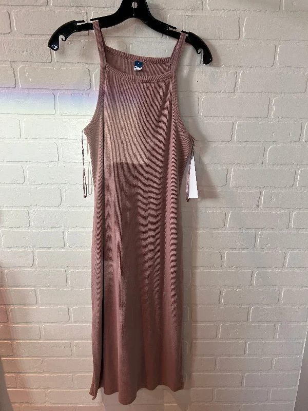 Clearance Items Pink Dress Casual Midi Old Navy, Size L