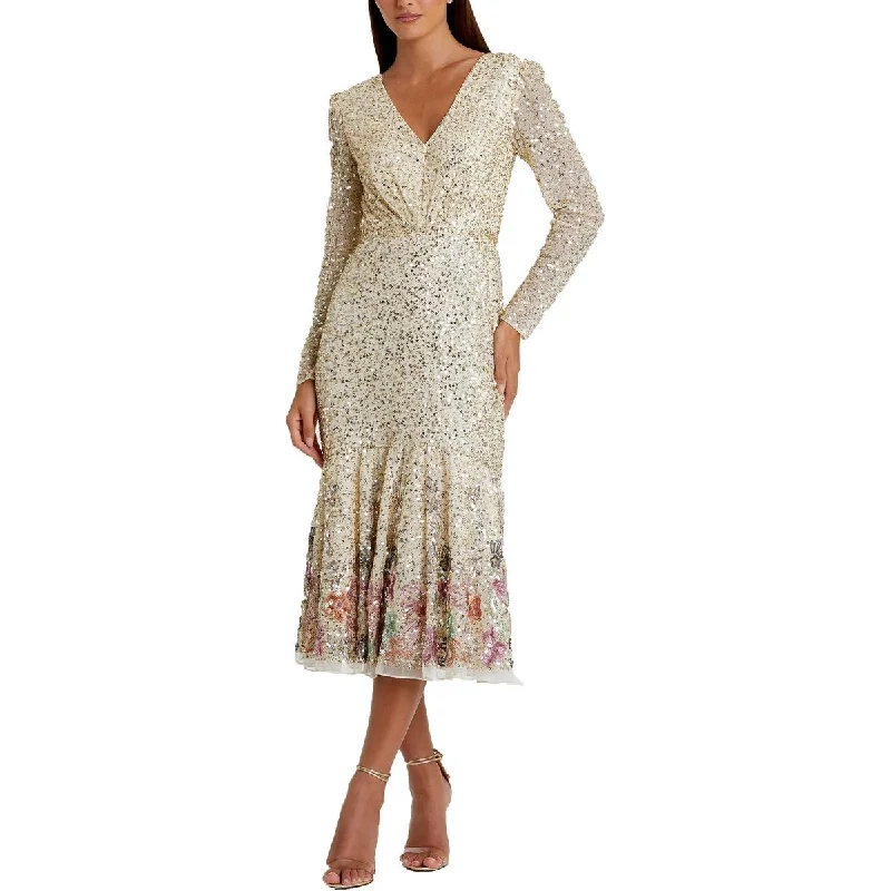 Midnight Sale Womens Embellished Midi Cocktail And Party Dress