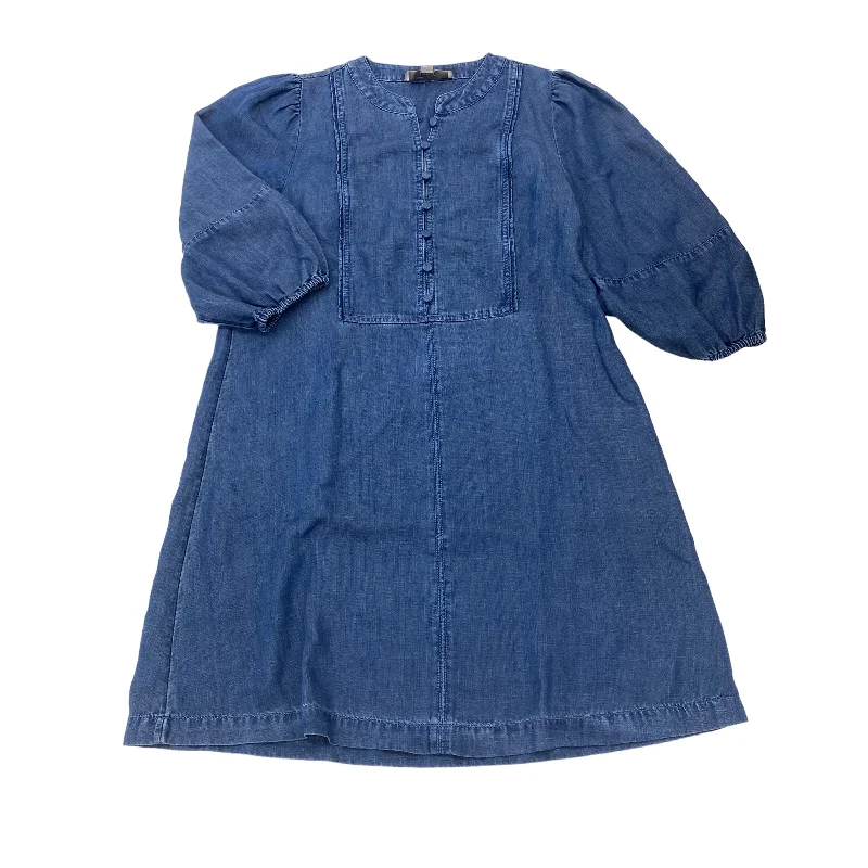 Act Now BLUE DENIM LOFT DRESS CASUAL SHORT, Size XS