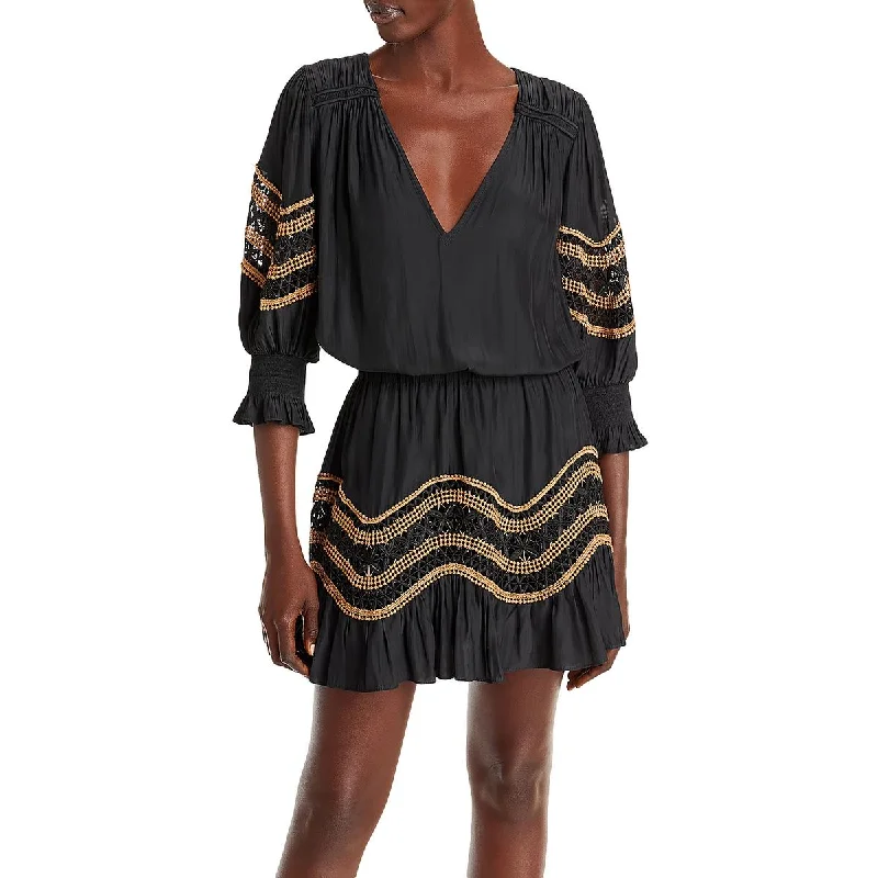 Online Exclusive Barney Womens Lace Mini Mini Dress