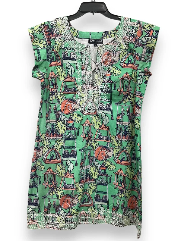Major Savings Tropical Print Dress Casual Midi Toss Designs