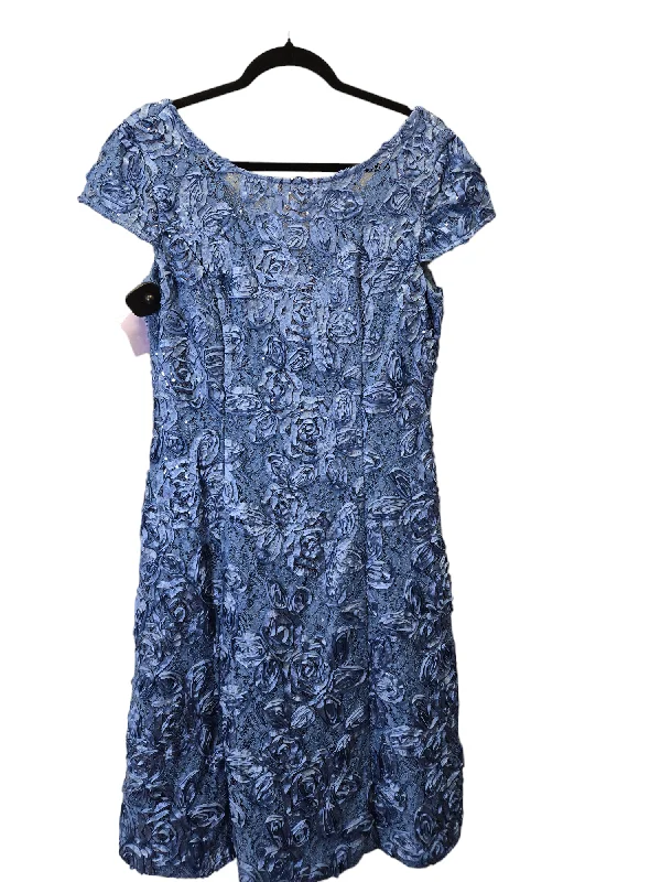 Final Clearance Blue Dress Party Midi Alex Evenings, Size L