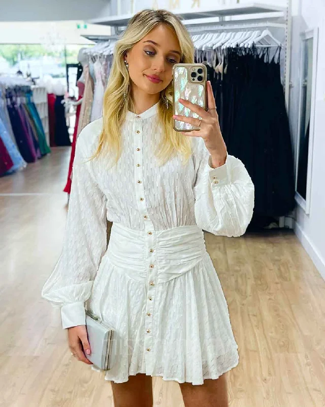 Last Chance Florence Mini Dress - White