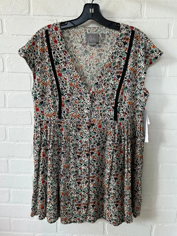 Markdowns Brown & Green Dress Casual Short Vanessa & Virginia, Size S