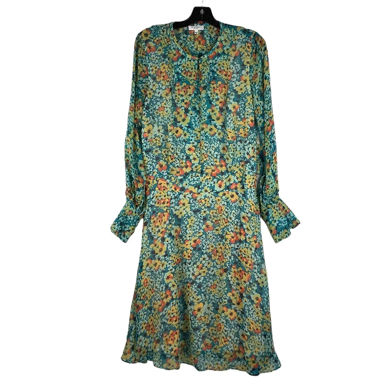 Deal Mania Floral Print Dress Casual Maxi Equipment, Size 4