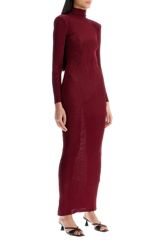 Mega Sale Self Portrait Maxi Viscose Knit Dress In