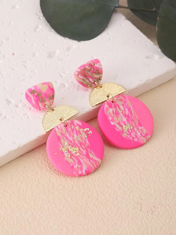 Savings Spectacular Miranda Earrings- Bright Pink