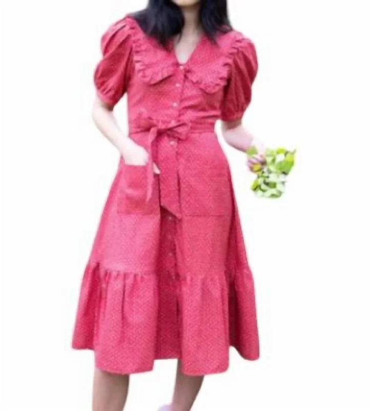 Instant Savings The Josephine Dress In Red