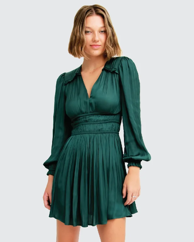 Midnight Sale Shine Bright Ruched Mini Dress