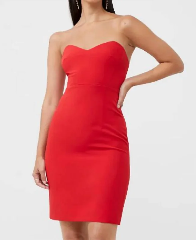 Great Deals Echo Crepe Mini Dress In Royal Scarlet