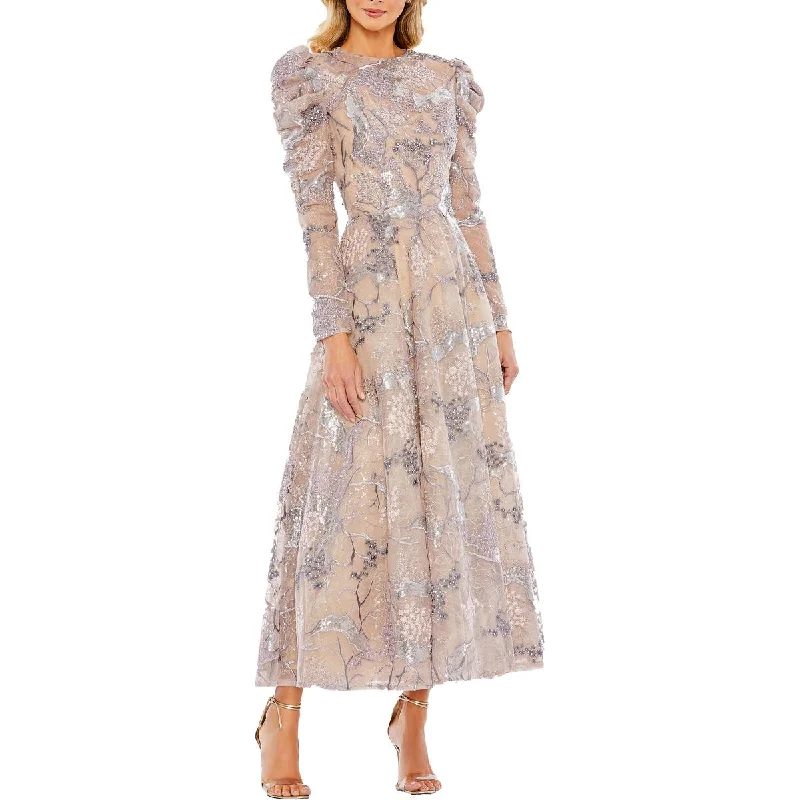 Massive Deals Womens Lace Embellished Evening Dress
