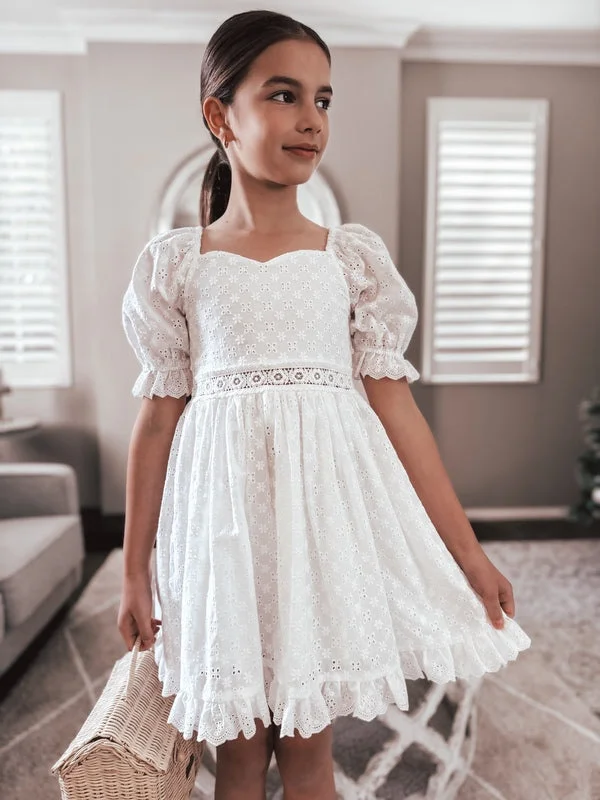 Bargain Prices Grace Girls White Broderie Dress