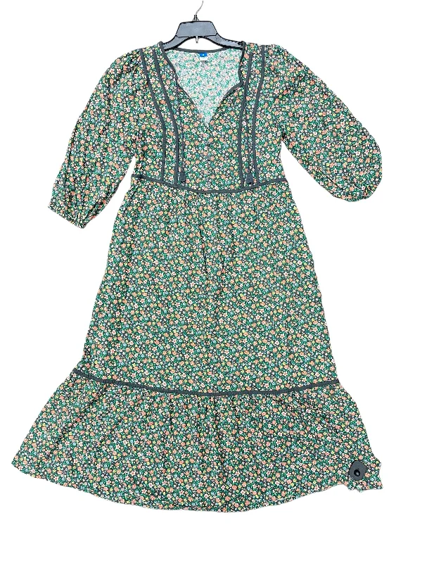 Exclusive Deal Floral Print Dress Casual Maxi Old Navy, Size 10