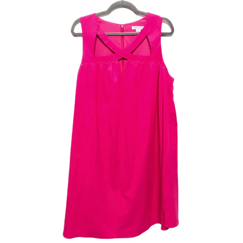 Price Cut Pink Dress Casual Short Clothes Mentor, Size 2x