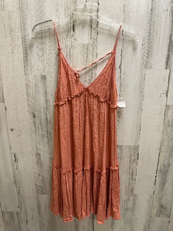 Limited Time Orange Dress Casual Short Wild Fable, Size S