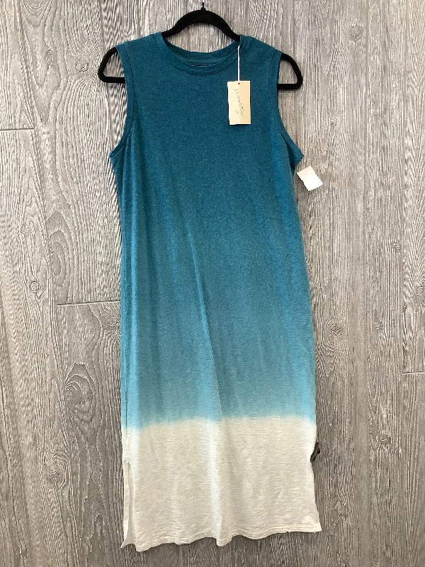 Price Drop Blue Dress Casual Maxi Universal Thread, Size S
