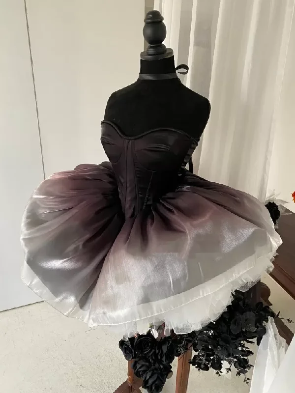 Flash Sale Sweetheart A-Line Gradient Homecoming Dress Mini Birthday Dress, DP4478 Flash Sale Sweetheart A-Line Gradient Homecoming Dress Mini Birthday Dress, DP4478