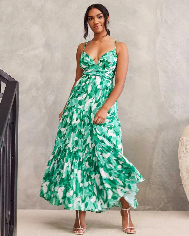 Buy More, Save More Verona Maxi Print Dress - Green
