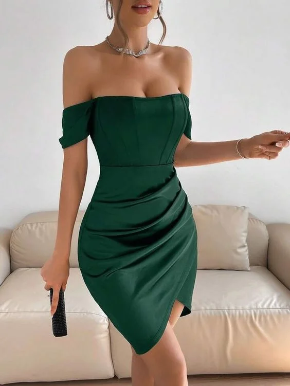 Now or Never Zinia Drape Dress