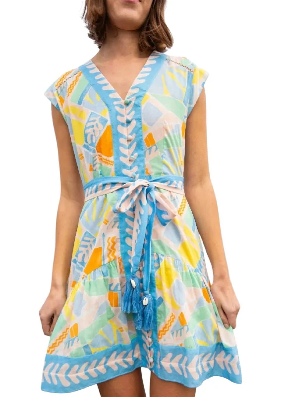 Final Clearance Ruby Dress In Abstract