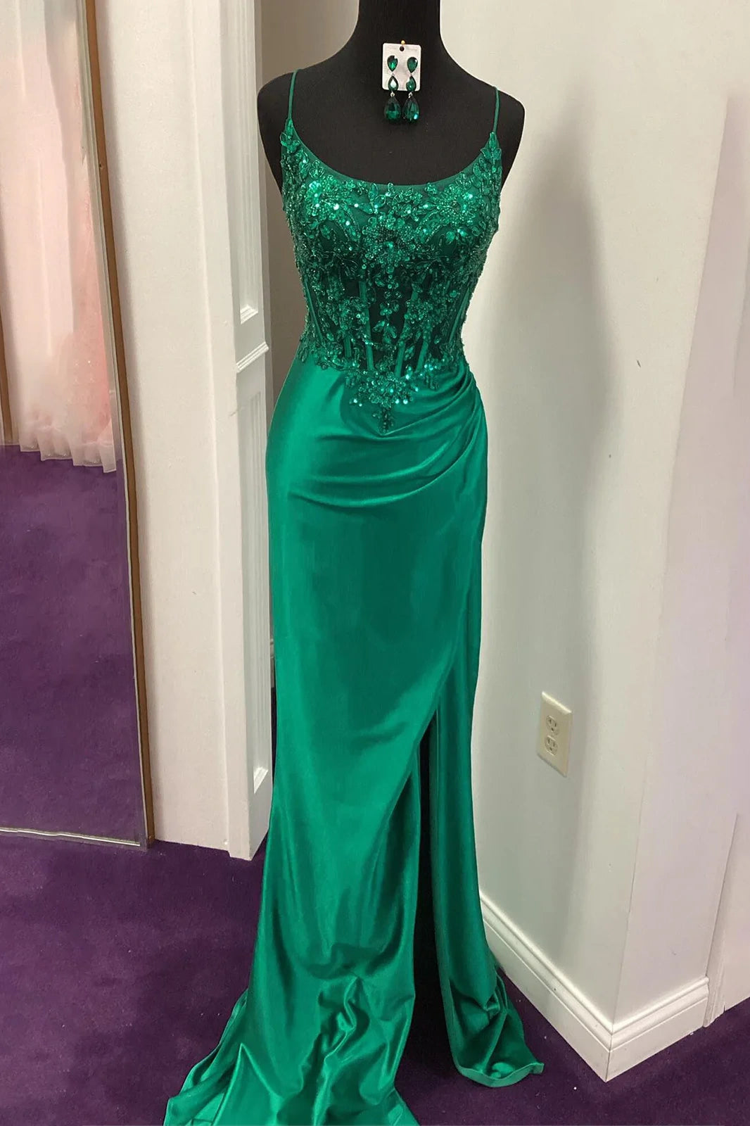 Today Only Chic Mermaid Bateau Lace Up Mermaid Party Prom Dress