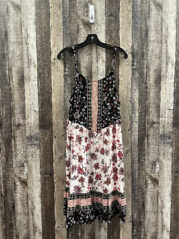 One-DAY Sale Black & Brown Dress Casual Midi Maurices, Size L