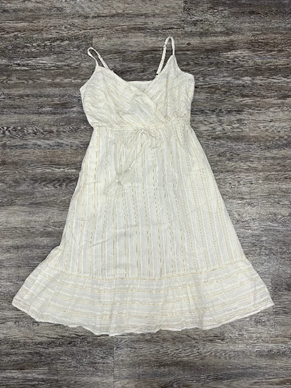 Price Break White Dress Casual Short Loft, Size 8