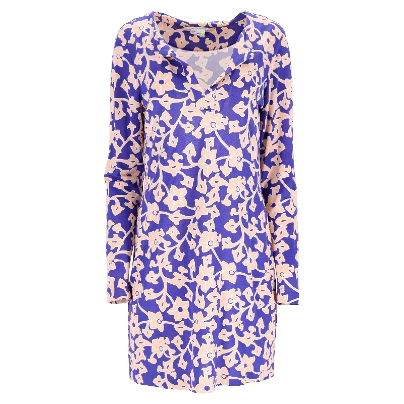 Price Drop Diane Von Furstenberg Reina Printed Mini Dress in Multicolor Silk