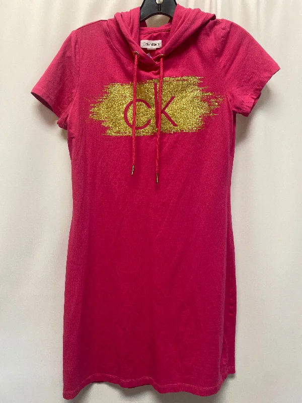 Big Savings Pink Dress Casual Midi Calvin Klein, Size S