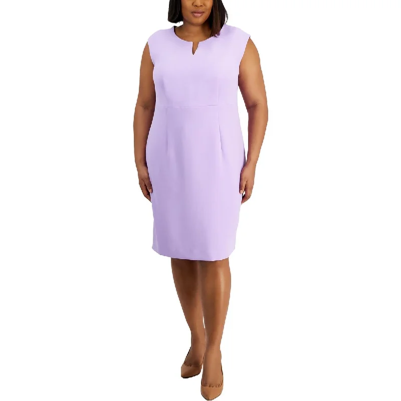 YEAR-End Sale Plus Womens Sheath Knee Length Sheath Dress