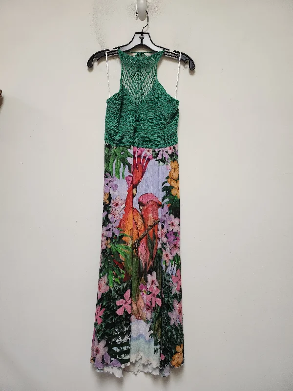 Huge Savings Tropical Print Dress Casual Maxi Desigual, Size Xl