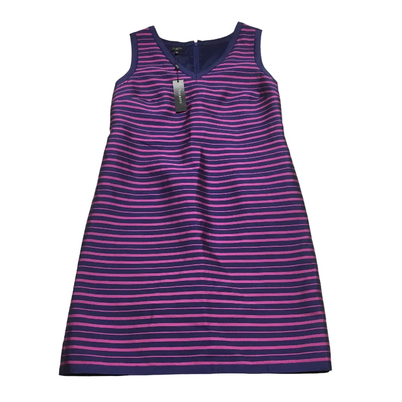 Bonus Savings Striped Pattern Dress Casual Midi Talbots, Size 8