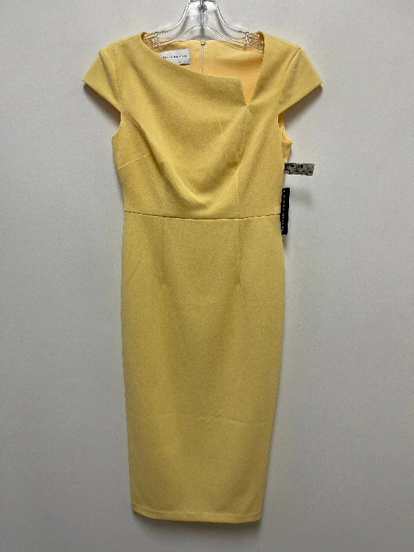 Special Price Yellow Dress Work Donna Morgan, Size Xs