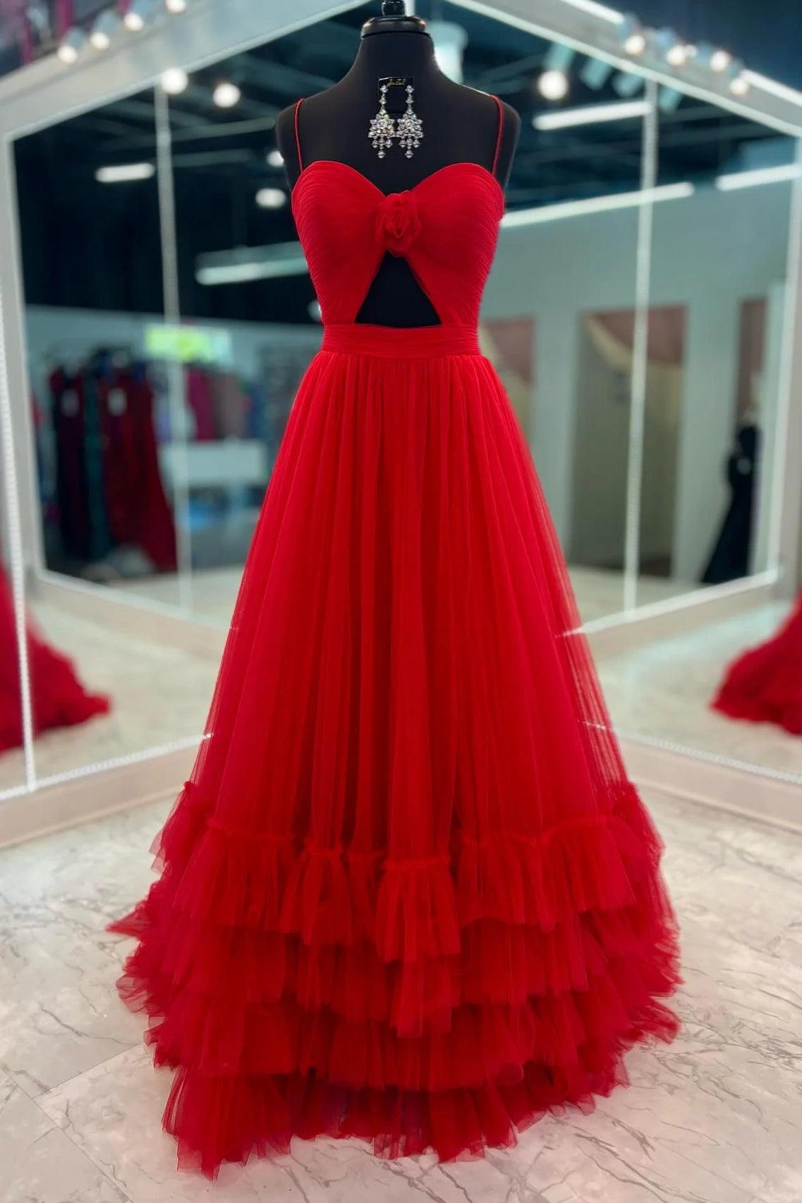 Fantastic Offers Sweetheart Sleeveless A-Line Empire Tiered Prom Dress