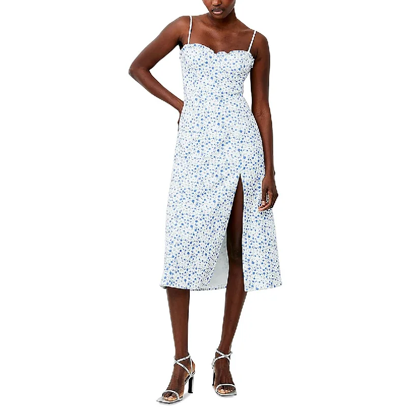 Lowest Prices Camille Womens Floral Smocked Midi Dress