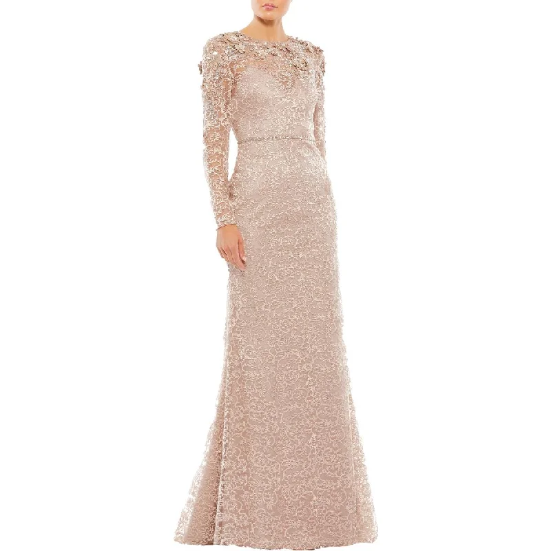 Midnight Madness Womens Embellished Formal Evening Dress